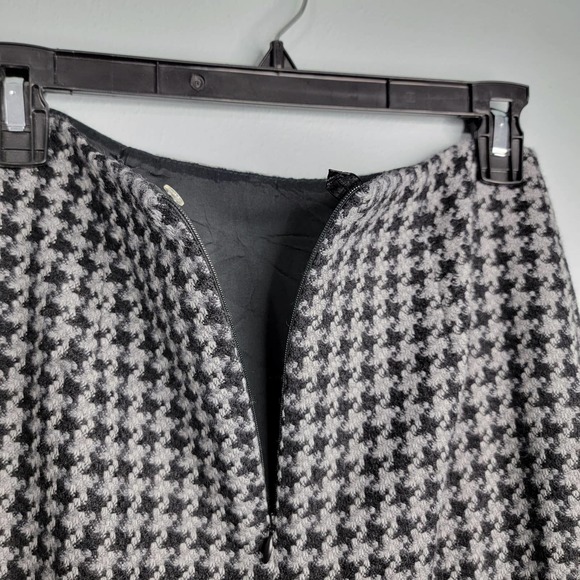2 Brooks Brothers Pencil Straight Skirt Houndstooth Mini Short R - Picture 7 of 12